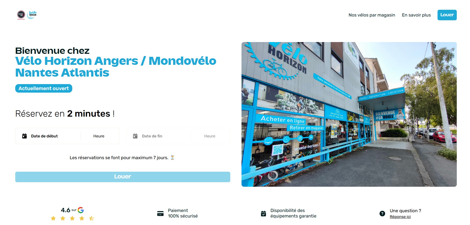 location velo electrique angers - velo horizon angers